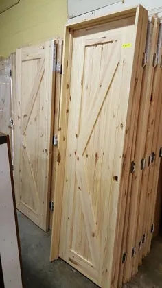 درب داخلی چوبی ناتمام Knotty Pine K Prehung - تأمین مک کارن