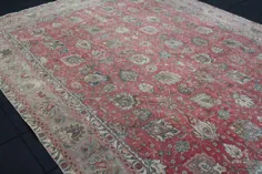 فرش فرش بزرگ ایرانی فرش 9.4x12.4 پا قرمز فرش قرمز |  اتسی