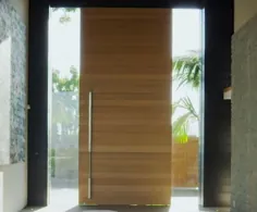 نحوه ساخت بهترین درب ورودی محوری بزرگ |  درب محوری چوبی ، درب کشویی و هسته های فلزی سازگار با محیط زیست بدون تاب