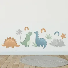تابلوچسبهای دیواری دایناسور پارچه ای بزرگ
