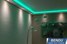 LED Stuckleisten indirekte Beleuchtung Wohnzimmer Wand Decke Lichtvouten-Profile |  eBay