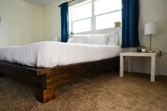 نحوه ساخت تختخواب سکویی با پا - با کمتر از 120 دلار!  - بازار زندگی زیبا