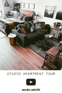 تور آپارتمان استودیو: ایده های آپارتمان Rustic Studio ، 500 فوت مربع
