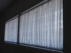 پوشش پنجره DIY برای ویندوزهای ناجور |  پرده Ruched DIY |  دانس لی لیک هاوس