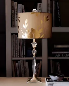 لامپ Couture لامپ میز برگ طلایی