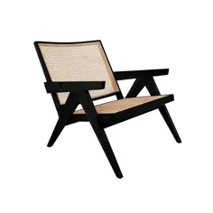 صندلی اتاق نشیمن دستی Pierre Jeanneret - مشکی