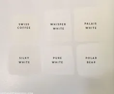 نحوه انتخاب رنگ سفید کامل |  MountainModernLife.com
