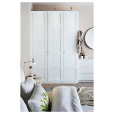 کمد لباس PAX ، سفید ، برگسبو سفید ، 59x23 5 / 8x93 1/8 "- IKEA