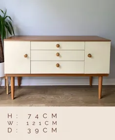 ساخته شده به سفارش: کوکتل تلویزیون Videal Teal Gold Sideboard |  اتسی