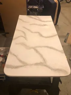 نحوه ساخت یک میز بالای سنگ مرمر مصنوعی DIY