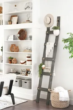 ¿Cómo usar una escalera decorativa en distintos espacios de tu casa؟