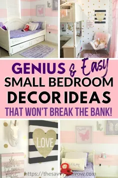 ایده های اتاق خواب کوچک با بودجه - عالی برای اتاق کودکان!