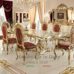 مبلمان اتاق غذاخوری لوکس کلاسیک ایتالیایی - مبلمان دکوراسیون منزل سنتی لوکس - مبلمان سفارشی با کیفیت عالی - Modenese