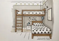 طراحی اتاق خواب پسرانه توسط خیابان الکتلیک
