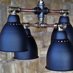 روشنایی صنعتی Sconce Steampunk دیوار تخت چراغ ادیسون چراغ آویز چراغ روستایی چراغ آویز در لامپ منحصر به فرد برنز