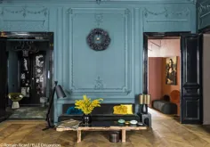 colors رنگهای تیره پررنگ برای آپارتمان پاریس〛 ◾ عکس ◾ ایده ها ◾ طراحی