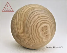 توپ چوبی 165 میلی متر توپ چوبی بزرگ کره چوبی کره کره 165 میلی متر توپ چوبی 6،5 "توپ چوبی چرخانده تزئین توپ چوبی توپ چوبی توپ ناتمام توپ چوبی توپ کیفیت
