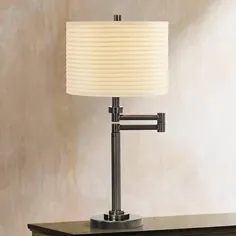 Neat Pleat Bronze Swing Arm Desp Lamp - # 67460 |  لامپ به علاوه