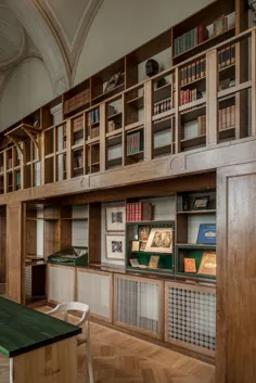 Emma Olbers Design وسایل جدیدی را به کتابخانه قدیمی در استکهلم اضافه می کند