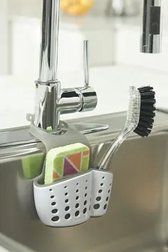 سبد ذخیره سینک آشپزخانه - پایه شیر |  Sink Sider Caddy توسط Casabella