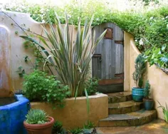 طرح های باغ به سبک مکزیکی و ایده های محوطه سازی حیاط