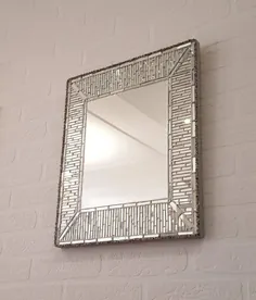 آینه تزئینی / آینه مدرن با قاب موزاییکی / ساخت |  اتسی