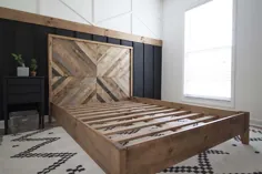 تختخواب چوبی احیا شده DIY - الهام گرفته شده از نارون |  هفته 3 ORC -