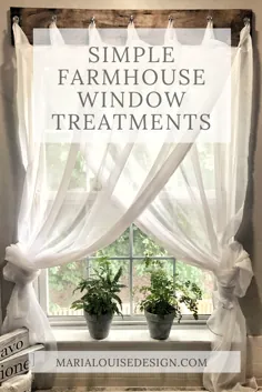 درمان های ساده پنجره خانه مزرعه