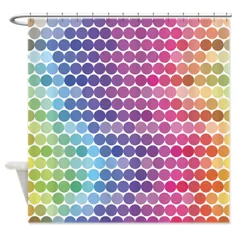 پرده دوش Rainbow Polka Dots by Home Stuff - کافه پرس