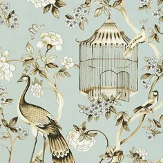 رول تصویر زمینه Atelier Oiseaux Et Fleurs 27 'L x 27 "W