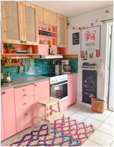8 کابینت آشپزخانه رنگارنگ