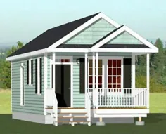 14x32 Tiny House - 567 فوت مربع - PDF FloorPlan - مدل 7A • 29.99 دلار