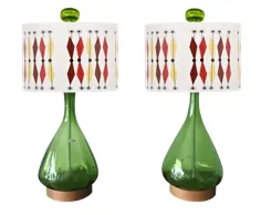 لامپهای سبز شیشه ای Blenko (359)