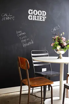 ایده های رنگی تخته سیاه: وقتی نوشتن روی دیوار جالب می شود