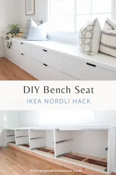 صندلی پنجره DIY Ikea with Nordli Hack - Hydrangea Treehouse