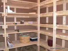 طرح اتاق سرد مثبت - قفسه های نگهداری مواد غذایی و سطل های سبزی