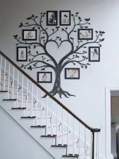 درخت خانوادگی چوبی با قاب عکس