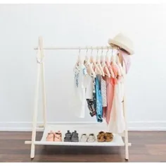 کمد کودک نو پا قفسه لباس Montessori Rack برای کودکان |  اتسی
