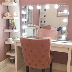 آینه اسکارلت هالیوود |  آینه آرایش روشن با چراغ