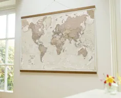 نقشه عتیقه جهان