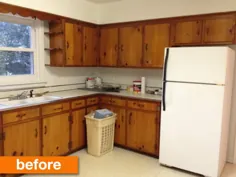 قبل و بعد: آشپزخانه دهه 1950 یک DIY مدرن ایجاد می کند