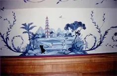 نقاشی های دیواری Chinoiserie مایکل دیلون