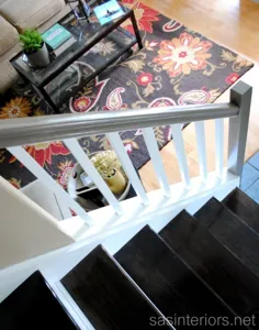 فرش به پله های چوبی