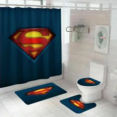 لیست جدید پرده حمام فوق العاده مردانه فرش حمام فرش حمام روکش حمام بدون لغزش درپوش توالت