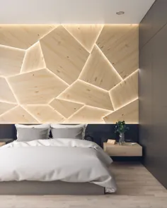 10 ایده دیوار برجسته با صفحه چوبی