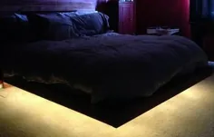 چگونه می توان یک قاب تختخواب شناور با نورپردازی LED ساخت