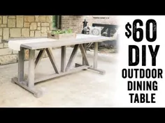 میز غذاخوری در فضای باز 60 دلاری