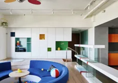آپارتمان با الهام از LEGO چرخشی بازیگوش را به وجود می آورد