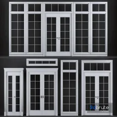 Doors-set-01 مدل 3D خرید دانلود 3dbrute