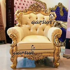 صندلی مبل چوبی لوکس حک شده برای خانه- Aarsun
